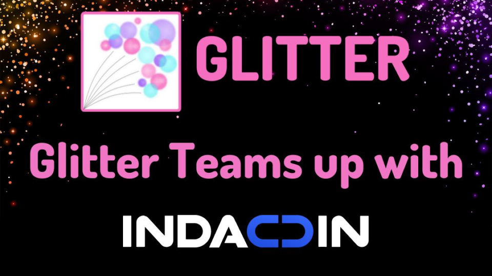Glitter Finance teams up with Indacoin.io image